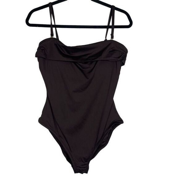 Anne Cole Collection High Cut Chocolate One Piece Swimsuit - Women’s 12 - Picture 1 of 5